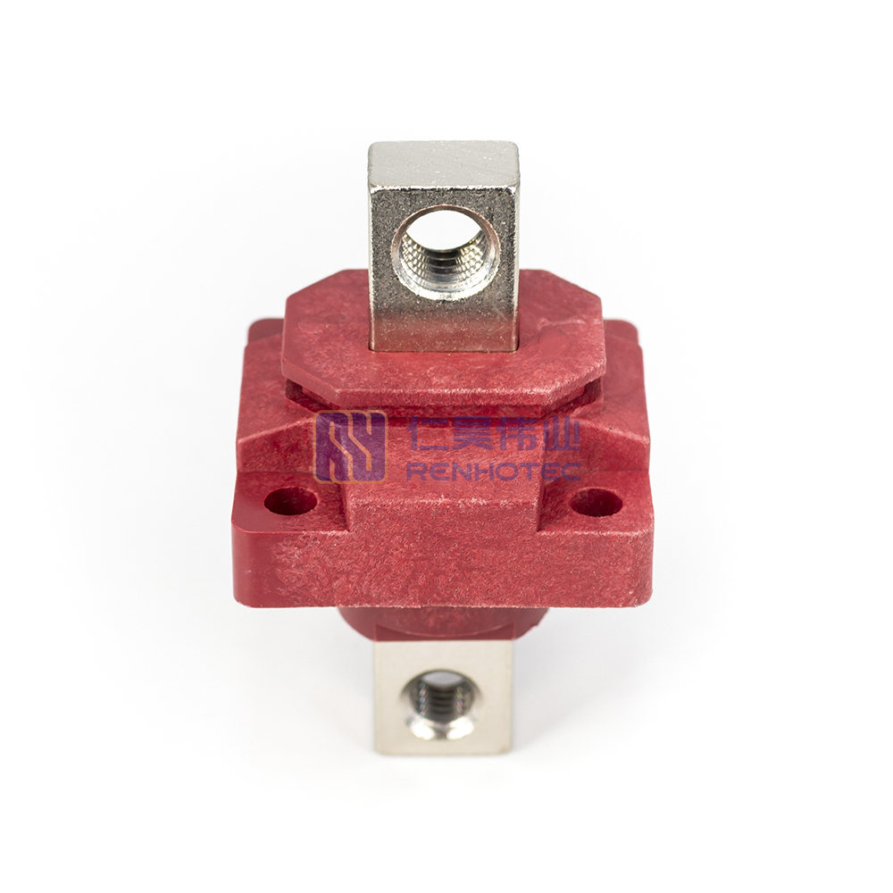 Single Stud Type Junction Blocks 150A Busbar with M8 Busbar with M6 Flange  Mounting Black